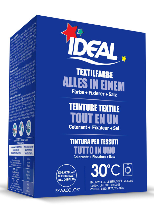 IDEAL / ESWACOLOR  Teinture textile BLEU PETROLE pour coton, lin