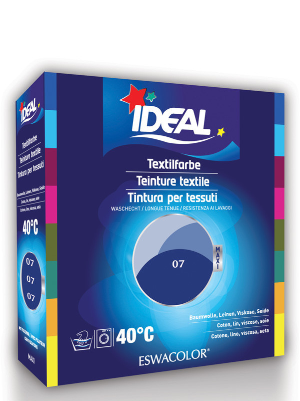 COLORIA Teinture pour Textiles Maxi Format avec Sel Inclus Bleu