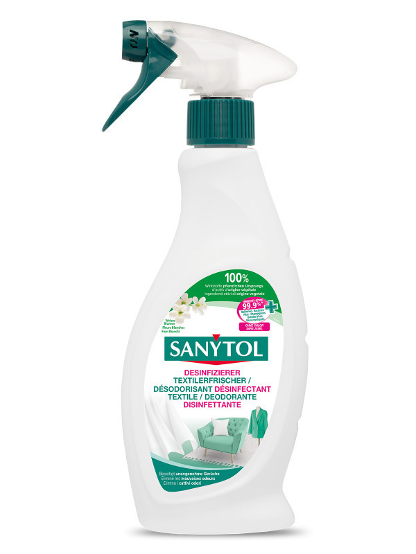 Sanytol Désodorisant Textiles Désinfectant 500ml, désinfectant linge 