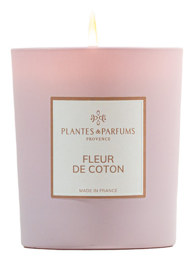 Bougie parfumée Fleur de Coton 180g | PLANTES & PARFUMS